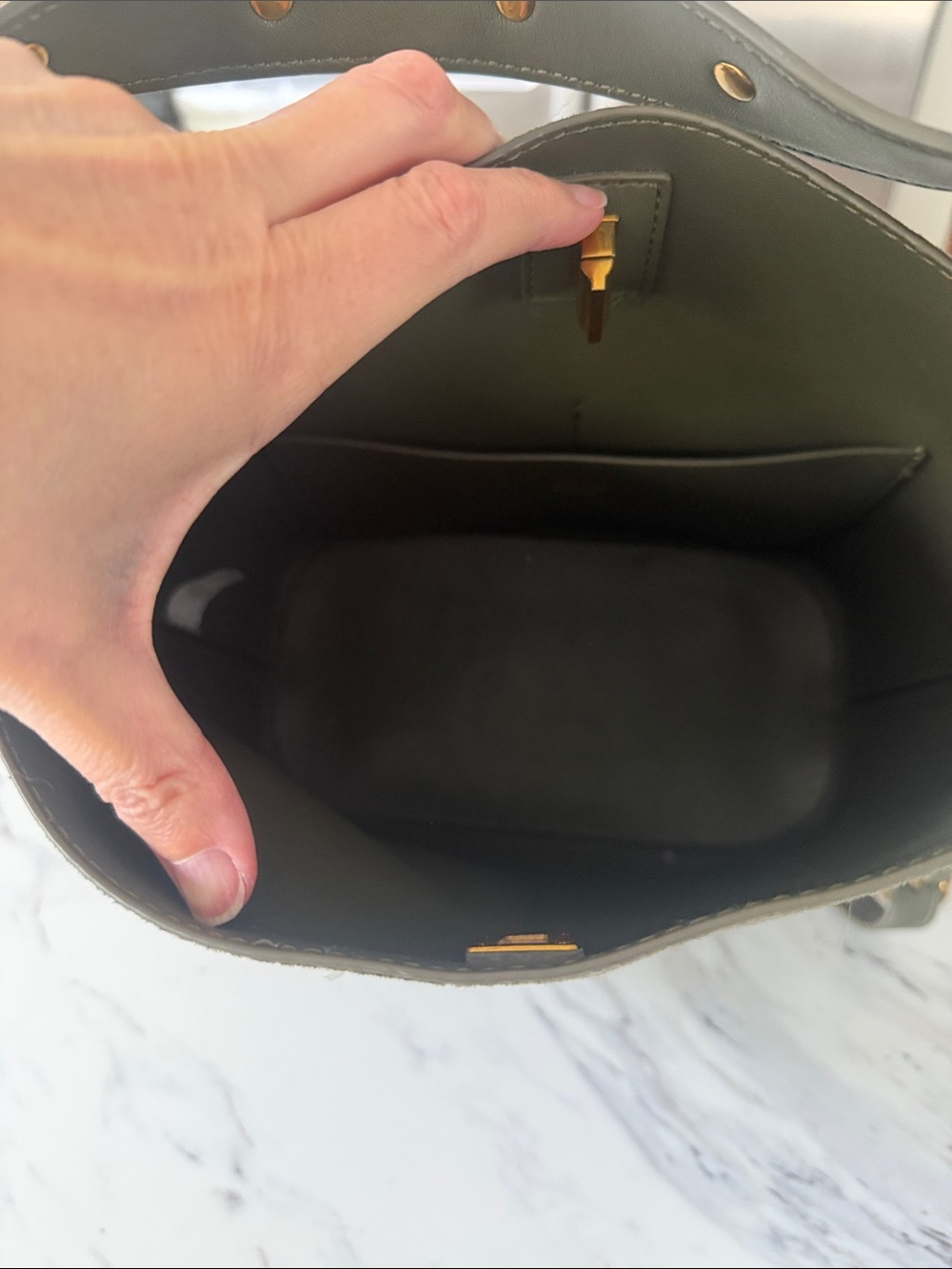 House of Harlow olive green bag - Picture 4 of 6